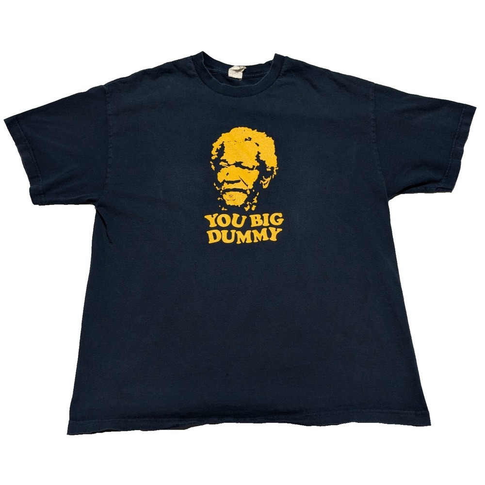 VTG Y2K Fred Sanford & Son YOU BIG DUMMY Red Foxx - Alstyle‎ Men XL Blue T-Shirt